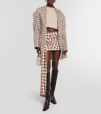 Blazer en mezcla de lino oversized | Acne Studios
