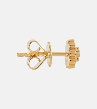 Boucle d’oreille unique Soleil de Fleur en or 18 ct et diamant | Sophie Bille Brahe