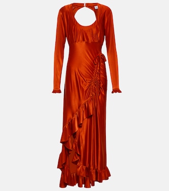 Robe longue en satin | Rabanne