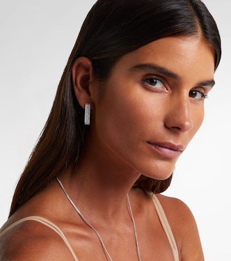 Boucle d’oreille unique Long Candy en or blanc 18 ct et diamants | Eéra