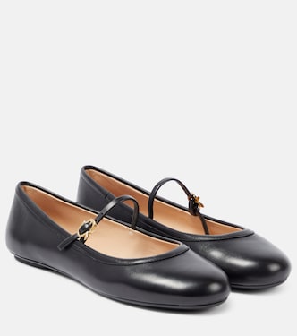 Ballerinas Carla aus Leder | Gianvito Rossi