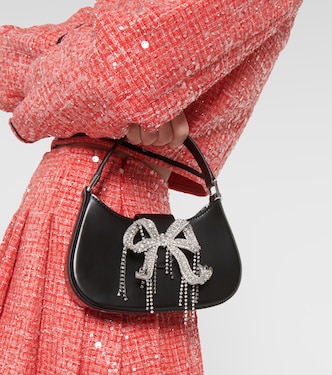 Borsa a spalla Crescent in pelle | Self-Portrait