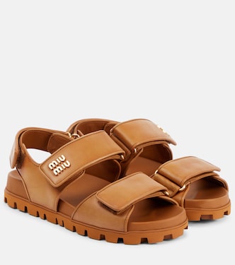 Sandalen aus Leder | Miu Miu