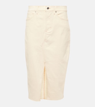 Breves denim midi skirt | Veronica Beard