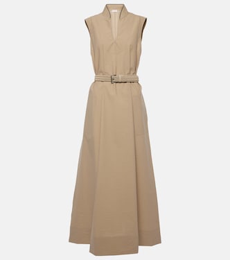 Robe longue en coton mélangé | Brunello Cucinelli