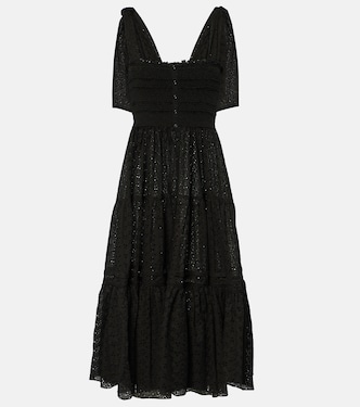 Vestido midi Triny de algodón | Poupette St Barth