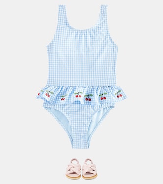 Maillot de bain Soline brodé à carreaux | Konges Sløjd