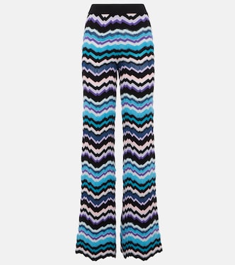 Zig Zag high-rise flared pants | Missoni