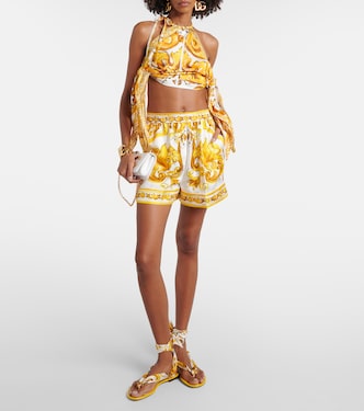 Short Majolica en soie | Dolce&Gabbana
