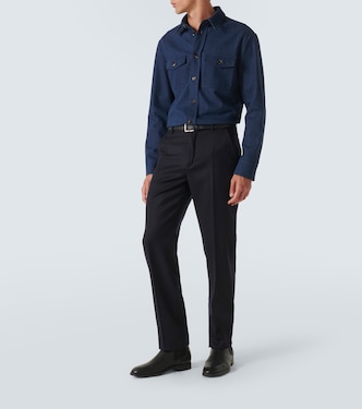 Pantaloni regular in lana vergine | Incotex