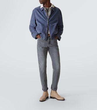 Bottines Chelsea en daim | Brunello Cucinelli