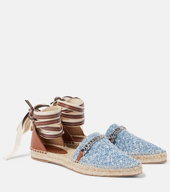 Gaia denim bouclé espadrilles | Stella McCartney
