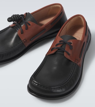Campo leather boat shoes | Loewe