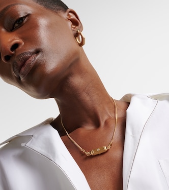 Coco 18kt gold locket necklace with diamonds | Marie Lichtenberg