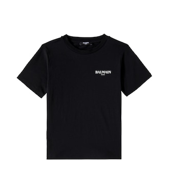 T-Shirt aus Baumwoll-Jersey | Balmain Kids