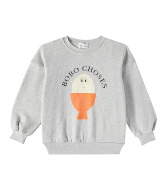 Sweatshirt Morning Egg aus Baumwoll-Jersey | Bobo Choses