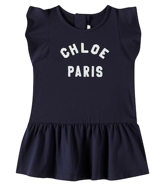 Baby - Abito in jersey di cotone | Chloé Kids