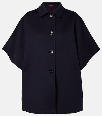 Capa de botonadura simple de lana | Gucci