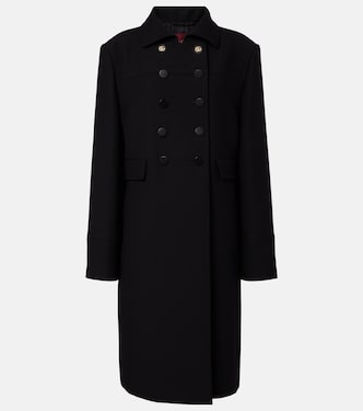 Double G double-breasted wool coat | Gucci