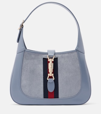Jackie 1961 Medium suede and leather tote bag | Gucci