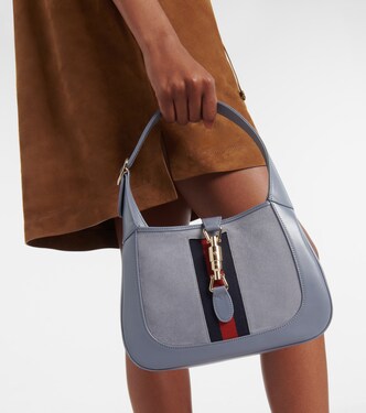 Jackie 1961 Medium suede and leather tote bag | Gucci