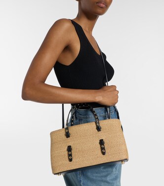 Mina 25 Medium straw tote bag | Alaïa