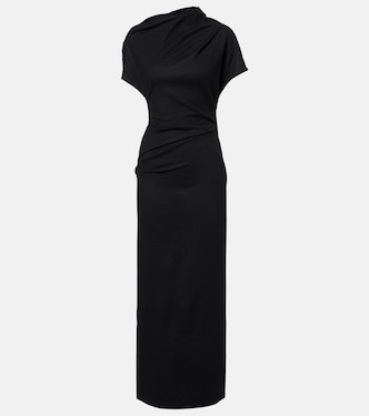 Draped wool maxi dress | Entire Studios