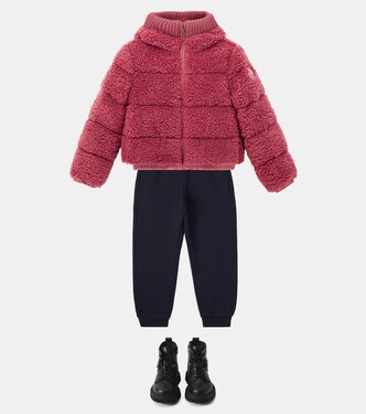 Daunenjacke Adalberta aus Teddyfleece | Moncler Enfant