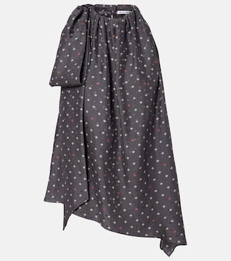 Bedrucktes Top Sombana aus Seide | Acne Studios