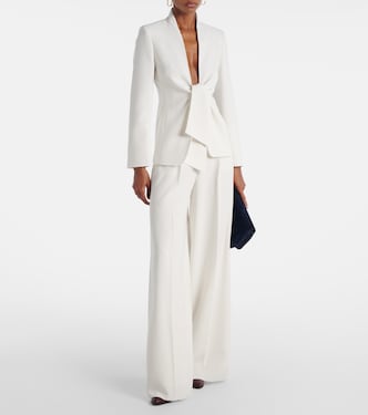 Manetta high-rise cady wide-leg pants | Max Mara