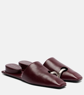 Pantoletten Pierced aus Leder | Tory Burch