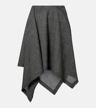 Midirock aus Wolle | McQueen