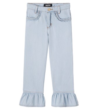 Amara ruffled straight jeans | Molo