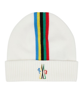 Logo striped wool beanie | Moncler Grenoble