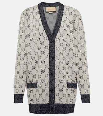 Cardigan GG aus Jacquard-Strick | Gucci