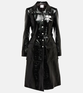Trench in misto cotone con logo | Courrèges