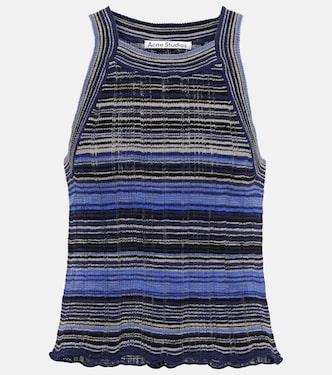 Tank top di misto cotone a righe | Acne Studios