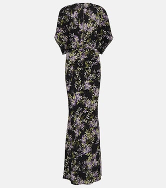 Obie floral georgette gown | Norma Kamali