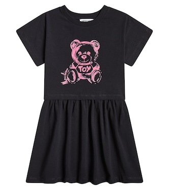 Teddy Bear cotton-blend jersey dress | Moschino Kids