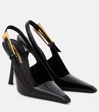 Lee patent leather slingback pumps | Saint Laurent
