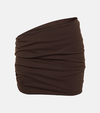 Ruched miniskirt | Entire Studios