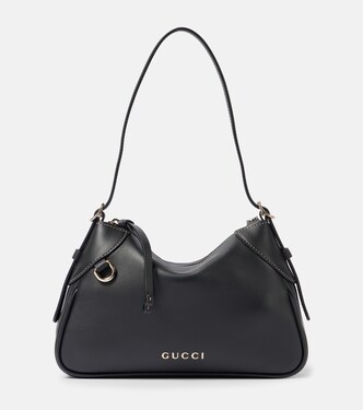 Logo leather tote bag | Gucci