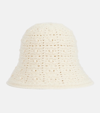 Arola cashmere-blend crochet bucket hat | Loro Piana