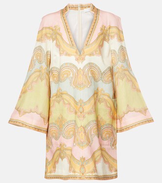 Maxine paisley linen minidress | Zimmermann
