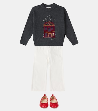 Pantaloni flared Junon in cotone | Bonpoint