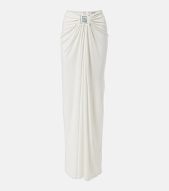 Duo Bezel embellished jersey maxi skirt | Christopher Esber