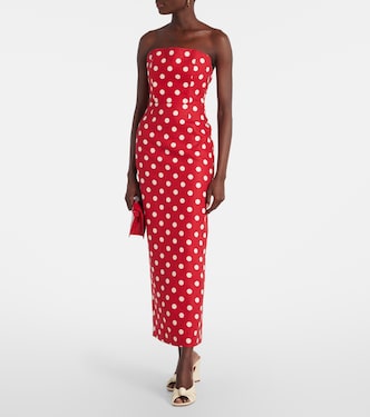 Romeo polka-dot linen maxi dress | Posse