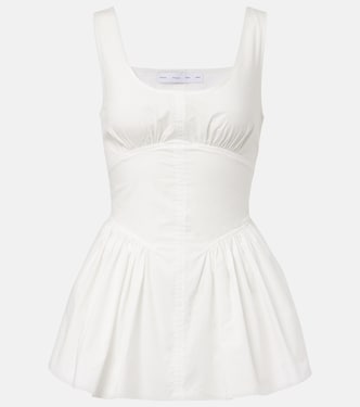 Top Bader de popelín con peplum | Proenza Schouler
