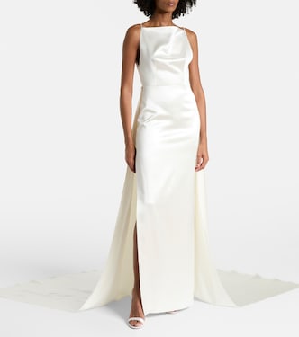 Vestido de novia Emerson de seda y lana | Danielle Frankel