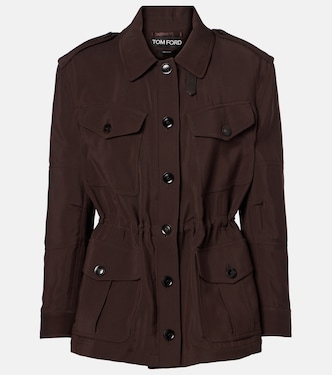 Leather-trimmed field jacket | Tom Ford